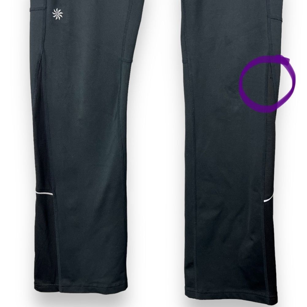 Athleta Runabout Yoga Athletic Stretch Pants XS Black Extra Small Women’s 905874 - Picture 12 of 12